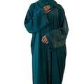 2024 Dubai Inspired Shiny Open Abaya Womens Modest Kaftan Long Kimono Eid Ramadan Hijab Maxi Dress Traditional Muslim Clothing
