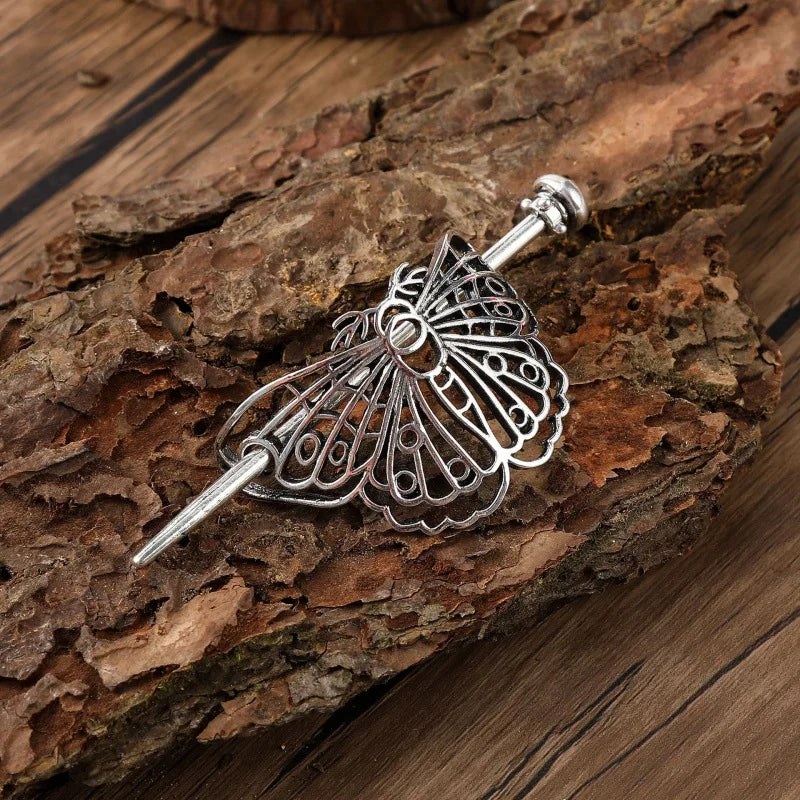 Viking Hairpin Celtics Knots Crown Vintage Metal Hair Stick Runes Dragons Slide Hair Clip Women Hair Jewelry Accessory