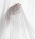 Factory Supply Soft Smooth Sheer Curtain Fabric Soft Chiffon White Voile Fabric for Window Curtains