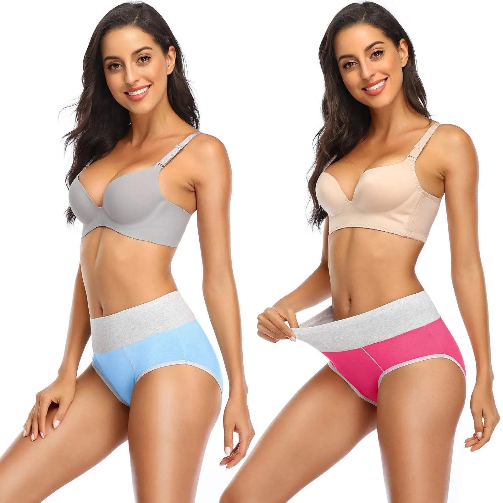 Hot Sale High Cut Panty Comfortable Cotton Sport Lady Briefs Xxxl Plus Size Panties Underwear for Fat Women