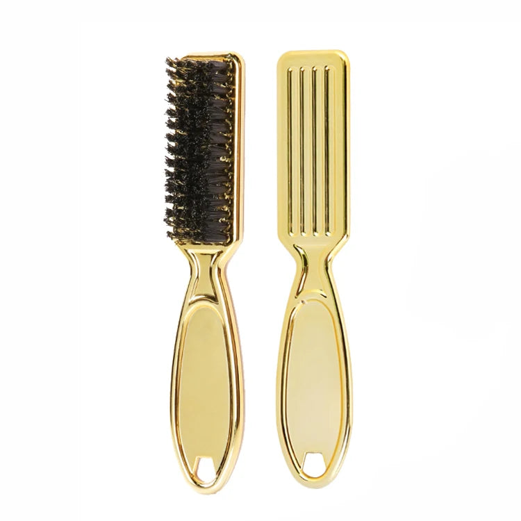 Electroplated Hair Brush Wholesale Mini Size Gold Electroplate Plastic Wide Tooth Comb Salon Professional Hair Styling Comb