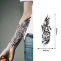 52 Types of Best Half Arm Tattoo Sticker for Men in Stock Long Lasting Non-toxic Safe Realistic Semi Permanent Tattoo