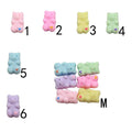 100pcs Matte Color Gummy Bear Charm Custom Cheap Candy Jelly Opaque Jewelry Making Pendant Slime DIY Toys