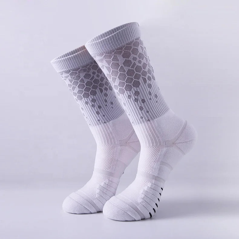 XIANGHUI Wholesale Custom New Socks Basketable  Adult Hongeycomb Tub  Towel-bottom Sports Anti-siking Socks