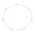 Fashion Jewelry 925 Sterling Silver Necklaces Natural Freshwater Pearl Round Diamond Zircon Gold Plated Necklaces for Women