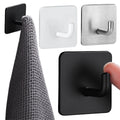 Stainless Steel Bathroom Robe Hooks Adhesive Wall Hook Towel Holder Bathroom Kitchen Hardware Multi-Purpose Hanger Hook