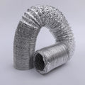 6m Length Flame Retardant Steel Wire Reinforced Aluminum Foil Single Tube Flexible Air Duct Hose for HVAC System
