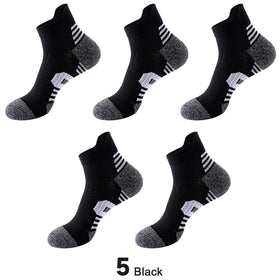 Custom Logo Men's Thick Towel Bottom Breathable Sports Socks Outdoor Running Basketball Hiking Badminton Men Socks Sports