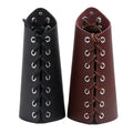 2021 Newest Rock Punk Wax Rope Lace-up Arm Bracelet Leather Wrist Support Gauntlet Wristband Wide Bracer Arm Armor Cuff