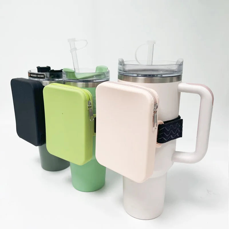 Silicone Bag for Stanley Cup Best Carrier Travel Storage Insulated Ecofriendly Holder Pouch Wearable Sleeve Bags Waterproof