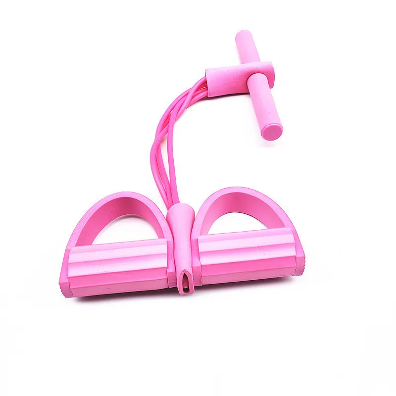 Yoga Pull Rope Foot Pedal TPE Resistance Bands High Elastic Force Exercise Fitness Stretcher for Home Gym Use