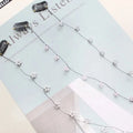 Vekelee Women's European & American Style  Crystal Gradient Color Flower Braid Hair Chain Decoration Wedding Hair Clip