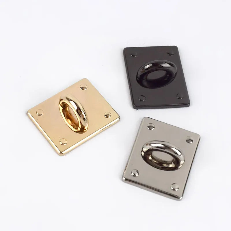 Meetee BF811 Alloy O-ring Arch Bridge Hook Pendant Bag Accessories Mirror Opening Non-removable Ring Side Clip
