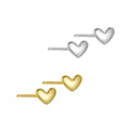 Wholesale Popular Designer Inspired Earrings Heart Shape 925 Sterling Silver Stud Earrings