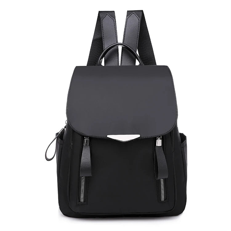 Small New Stylish Casual Cute Low Price Black Colour Oxford Backpacks for Girls College
