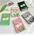 Korean Style Tulip Knit Mini Causal Mini Cell Phone Single Strap Portable Women's Messenger Bag
