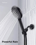 Matte Black 3 Way Handheld Spray Showerheads High Pressure Hand Showerhead Set