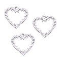 Fashion Charms Antique Silver Color Alloy Charms Pendant Thorns Heart Bramble for Jewelry Making 24x24MM