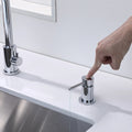 Commercial Design Eco-friendly Foam Chrome Finish 300ml Brass Kitchen Sink Manual Soap Dispenser Countertop Hand Soap Dispenser