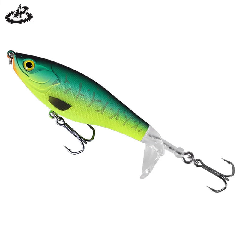 hangxiang Wholesale New Design Fishing Lure 9cm11cm Propellers Artificial Hard Lure With Spinner Tail Bait