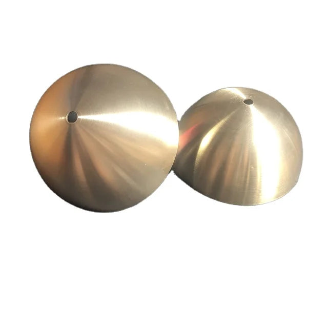 Mirror Polished Hollow Hemisphere Brass Half Ball  Brushed Half Sphere Brass Dome 150mm Thick Wall Brass Hemisphere