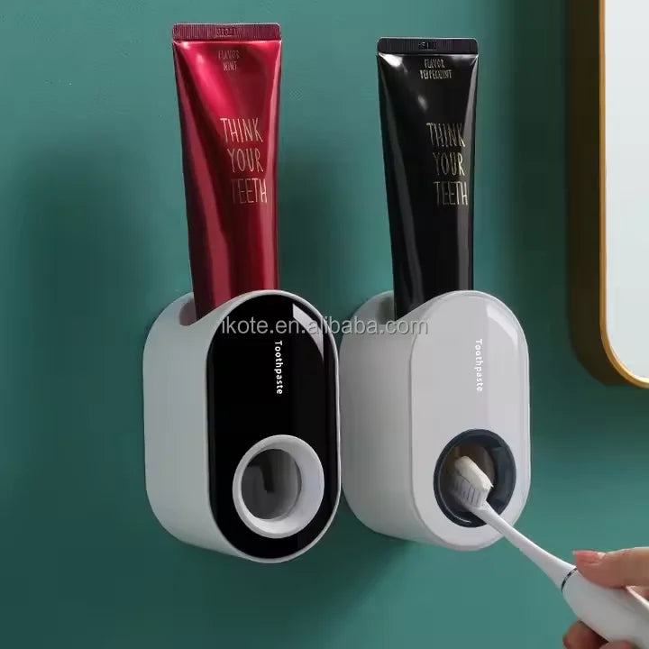 1 PCS Toothpaste Dispenser Bathroom Accessories Wall Mount Lazy Toothpaste Squeezer Toothbrush Holder