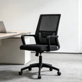 High-End Modern Design Swivel Office Chair with Middle Back Ergonomic Mesh Fabric for Staff and Designers