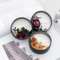 2020 Hot Selling Soy Wax Dried Flower Candles with Music for Valentine's Day Home Decoration