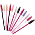 Wholesale Portable Medium Disposable Plastic Graft Eyelash Roller Comb Makeup Tool Multiple Color 50pcs/bag