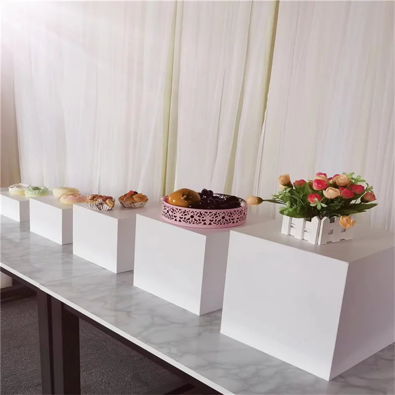 Acrylic Dessert Buffet Cake Snack Stand Cold Meal Tea Break Food Display for Wedding Table Centerpiece