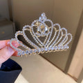 Korean Crown Hair Clip Claw Girls Pearl Shark Hair Clip Female Matte Hair Claw Clips