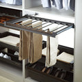 High-Class Glass Panel Wardrobe Soft Closing Pull Out Pants Trouser Holder