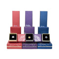 Factory Wholesale Luxury Velvet Jewelry Box Rectangle Shape Bow Storage Ring Container with Custom Logo Printing