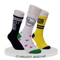 Oem Custom Athletic Workout Sock Design Pattern Tube Sport Sock Men and Women Knitted Sport Socks