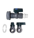 Plastic Rain Barrel Faucet Adapter Kit with PVC Diverter Partition Connector Hose and Spigot