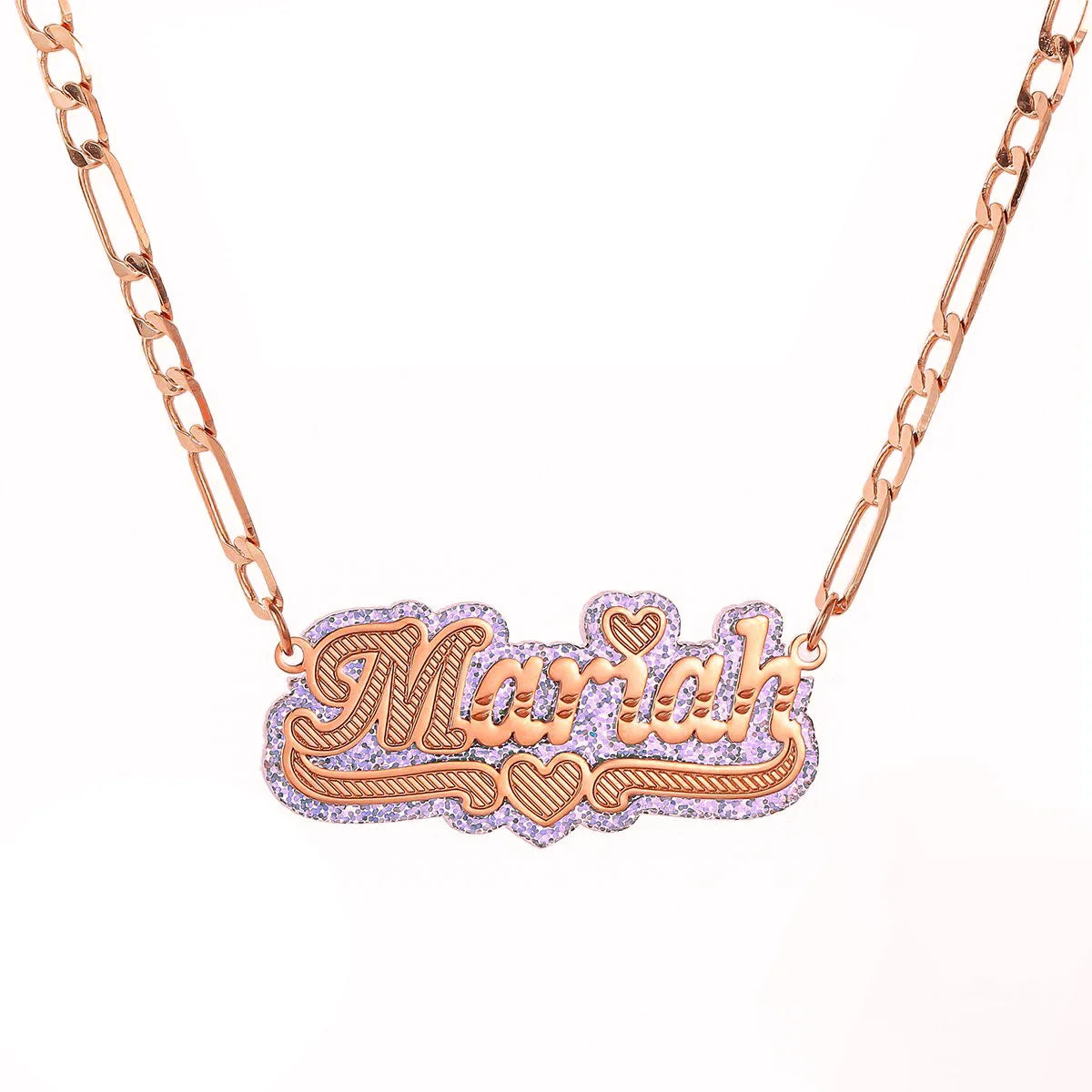 Personalized Dazzling Custom Acrylic Name Necklace Stunning Mirror Custom Letter Name Necklaces