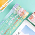 Cute  PET Transparent Washi Tape Set Message Series and  Paper Tape Ins Sticker  5 Pieces