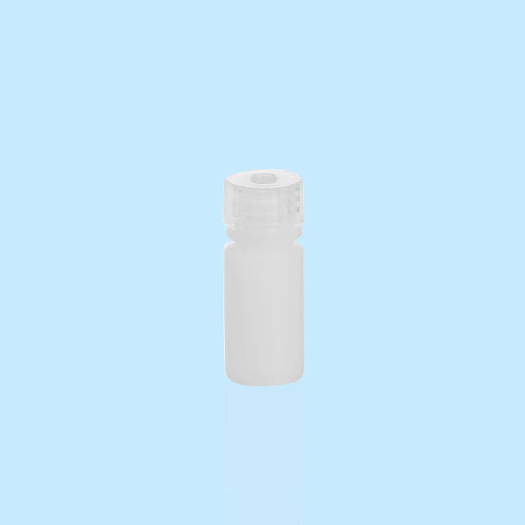 JSBIO HDPE 4ml 0.14oz Laboratory Chemical Reagent Plastic Bottles Semi-transparent Wide Mouth Vials Leak Proof ISO13485:2016