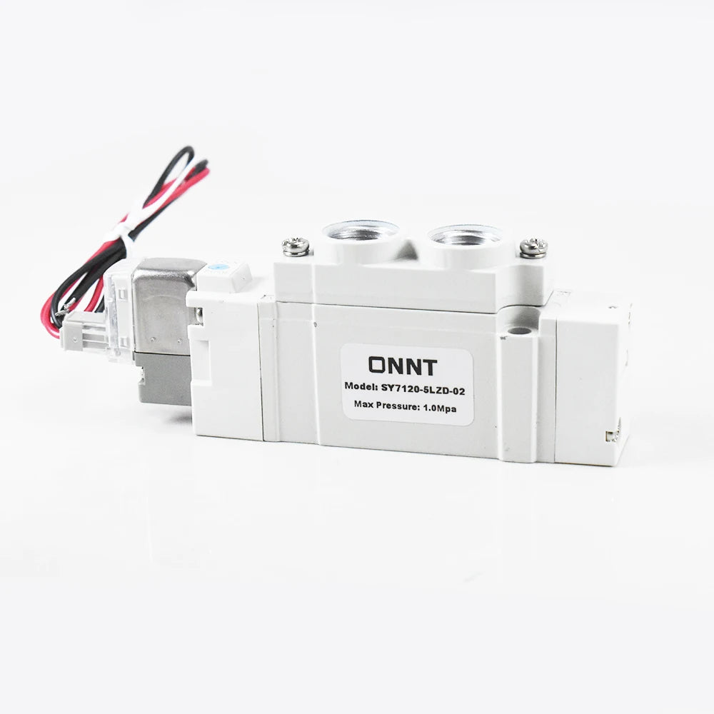 SY7120 24V DC 2 Port 5 Position 1/4 Inch Solenoid Valve Coil Micro Pneumatic Control for Gas