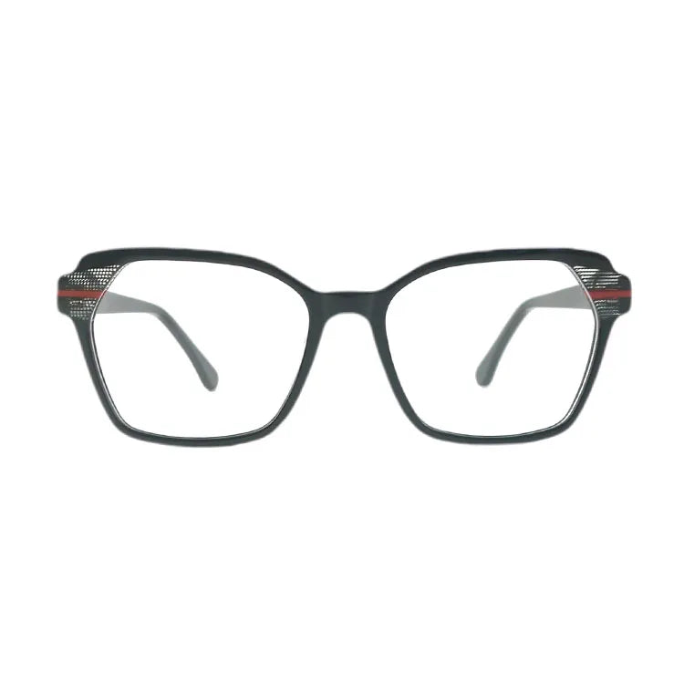 New Anti Blue Light Eyeglasses for Unisex Fashion Square Eyeglasses Vintage Oversized Clear Flat Lens Optical Frames
