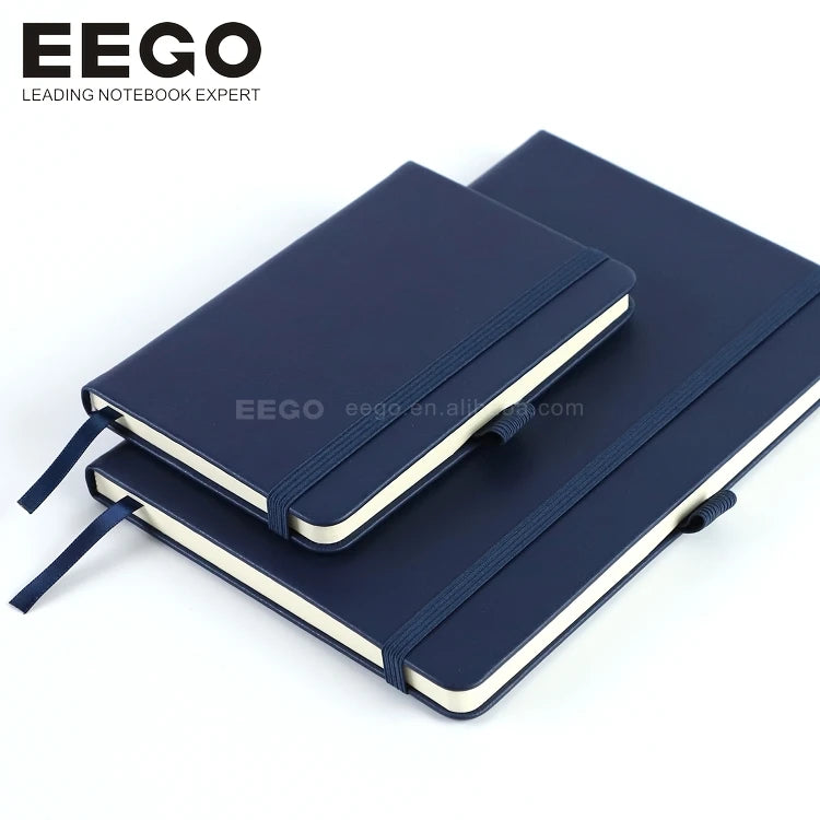 Custom Logo Promotional Business Gifts PU Leather Hard Cover Notebooks A6 Students Binding Hardcover A5 Diary Journal Notebook