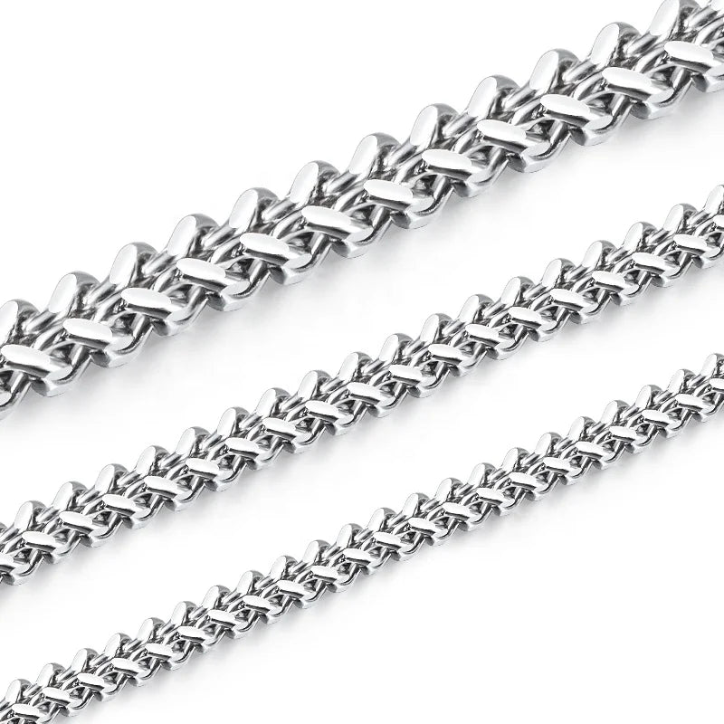 Wholesale Never Fade Stainless Steel Chain Men Necklace Chain Link for Jewelry Making Supplies