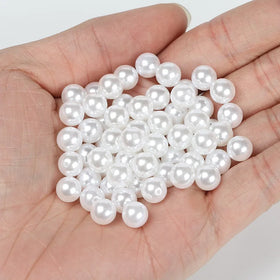 Wholesale Perfect Round 3-18mm ABS White Cream Loose Imitation Pearl for Jewelry