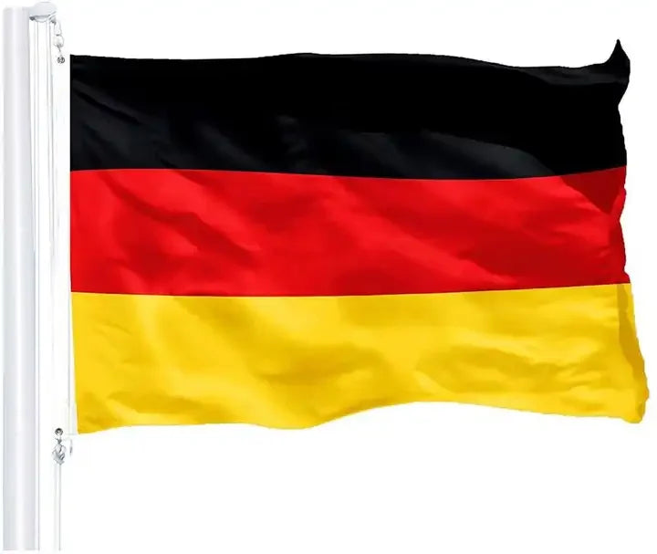 Free Shipping - 3' X 5' German Flag in Stock - 100% Polyester Eco-friendly Banner