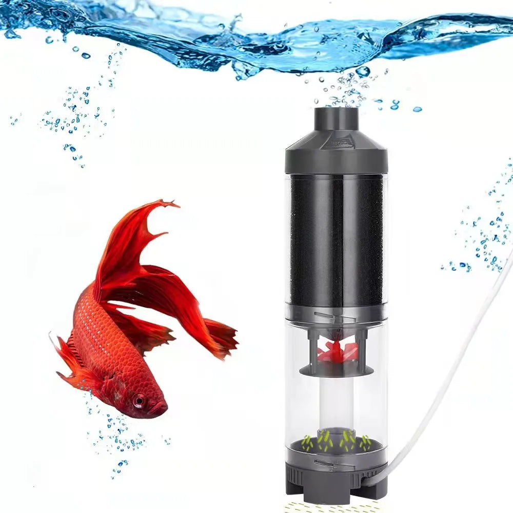 Fish tank Fish Toilet Full Transparent Fish Manure Collector Aquarium Blowdown Collector Automatic Cleaning Filter