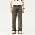 Denim Jeans in Yellow Clay Mens Tapered Jeans for Men for Street Denim Jeans Men