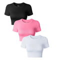 Hot Selling Round Neck Seamless Crop Tops for Women Fitness Breathable Top MegaBDM