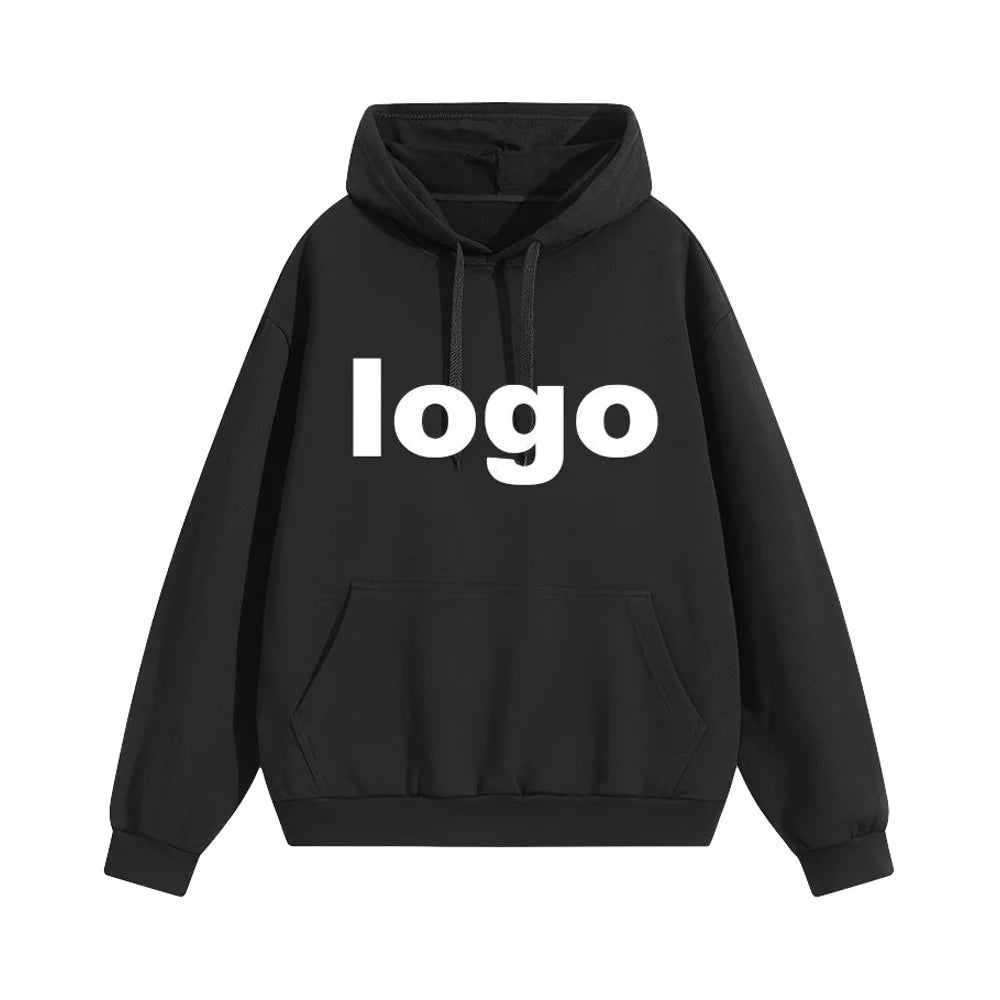 Men's Loose Fit Berber Fleece Hoodie Coral Curly Terry Fabric 100% Cotton Autumn Sweatshirts with Embroidered Hoodies Hommes