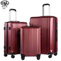 Glossy ABS 4-Wheel Luggage Set Universal Rolling Durable Large Capacity Hard Shell Luxury Classic Cartoon TSA Lock Waterproof