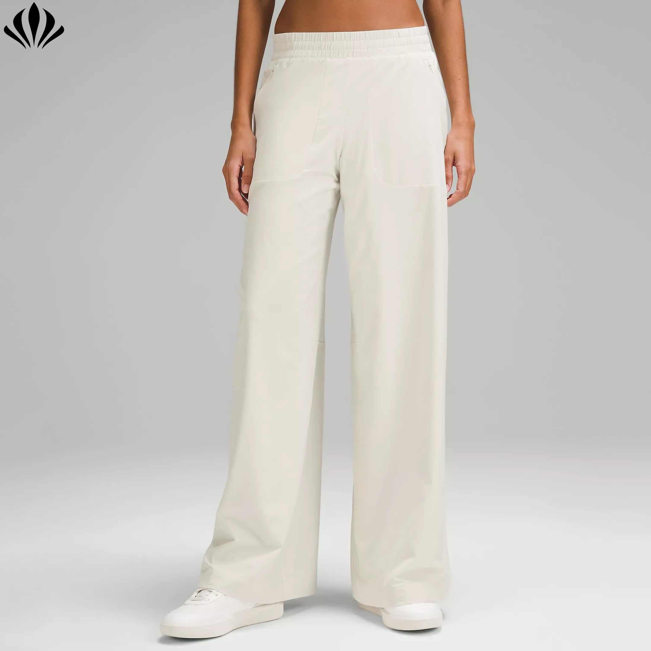 New Style Women's Lightweight Quick Dry Outdoor Mid-Rise Wide Leg Pants